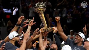 New York Knicks: Campeones de la NBA — Una Temporada Histórica, Un Final Épico y un Renacer en Nueva York Jugadores de NY Knicks celebrando el campeonato de la NBA